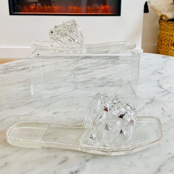 WILD DIVA LOUNGE Studded Jelly Slip-On Sandal (Women) - Picture 1 of 11